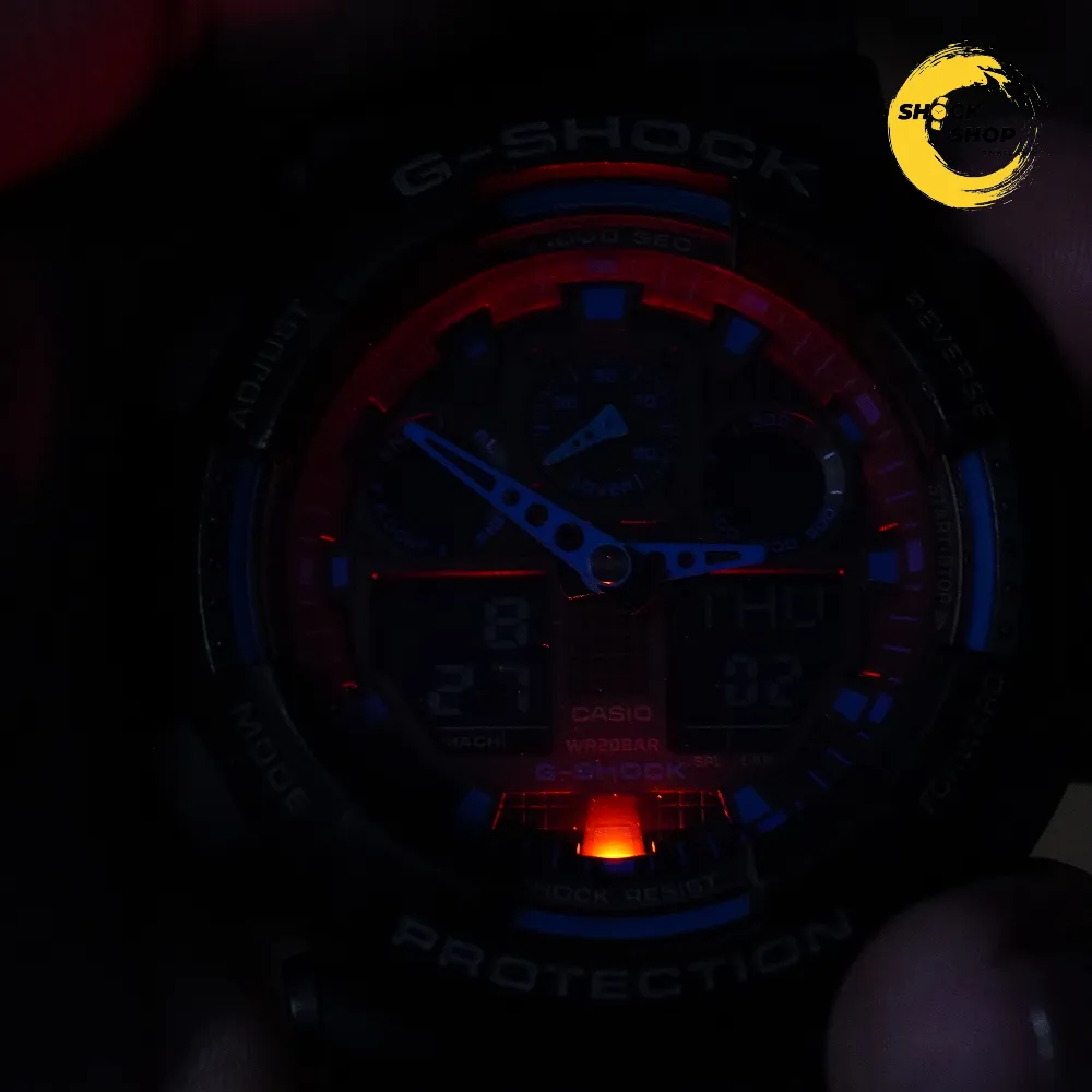 CASIO G-SHOCK นาฬิกาผู้ชาย มือสอง ของแท้ รุ่น GA-100-1A2 ซีรีส์ GA-100 จีช็อค รูปที่ 6