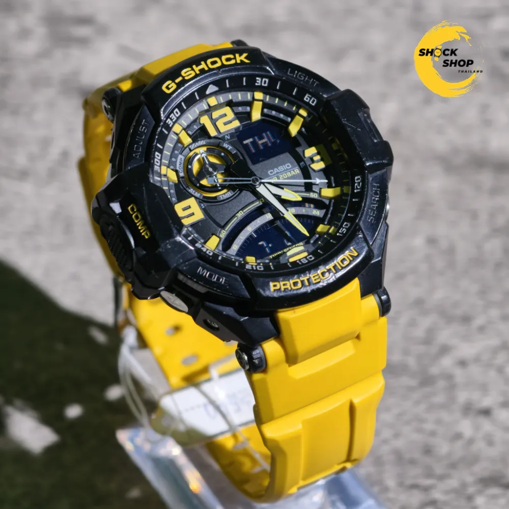 CASIO G-SHOCK นาฬิกาผู้ชาย มือสอง ของแท้ รุ่น GA-1000-9B นักบิน GRAVITYMASTER จีช็อค