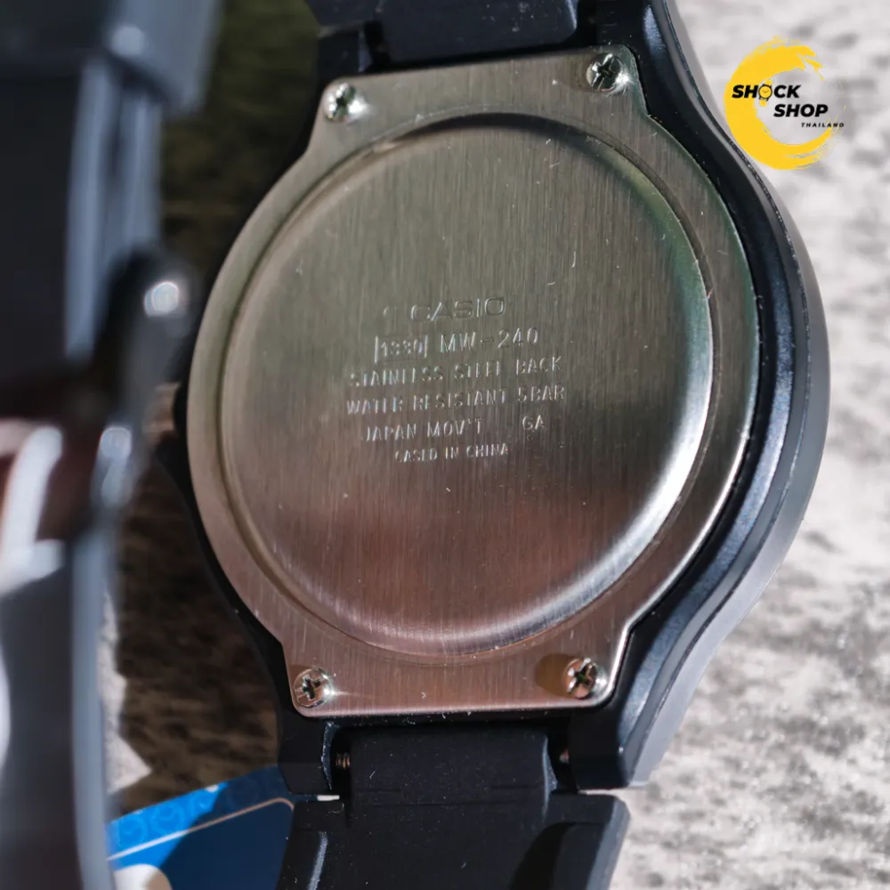 CASIO นาฬิกาข้อมือผู้ชาย มือสอง ของแท้ รุ่น MW-240-3B คาสิโอ รูปที่ 3